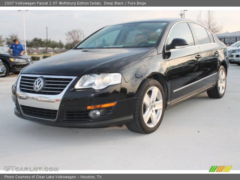 Deep Black / Pure Beige 2007 Volkswagen Passat 2.0T Wolfsburg Edition Sedan