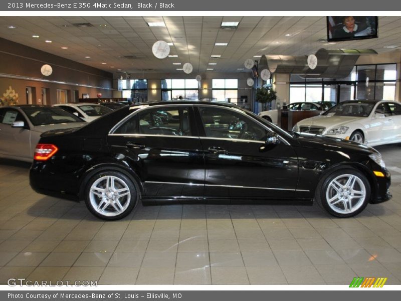 Black / Black 2013 Mercedes-Benz E 350 4Matic Sedan