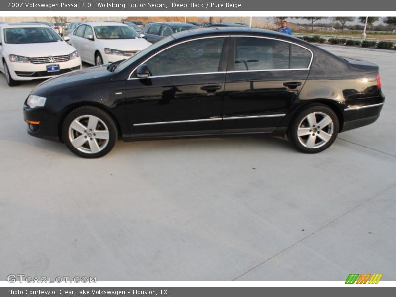 Deep Black / Pure Beige 2007 Volkswagen Passat 2.0T Wolfsburg Edition Sedan