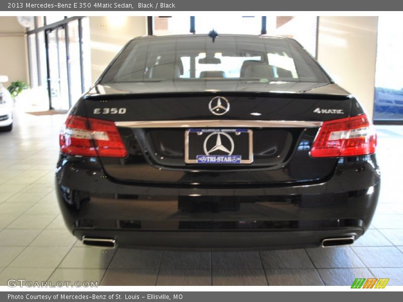 Black / Black 2013 Mercedes-Benz E 350 4Matic Sedan