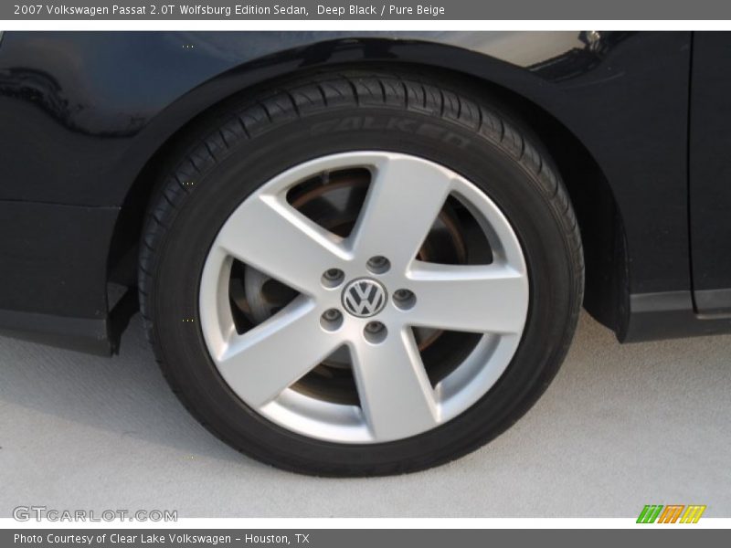 Deep Black / Pure Beige 2007 Volkswagen Passat 2.0T Wolfsburg Edition Sedan