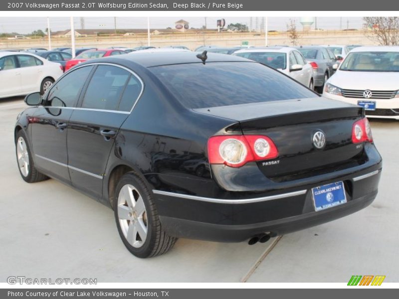 Deep Black / Pure Beige 2007 Volkswagen Passat 2.0T Wolfsburg Edition Sedan