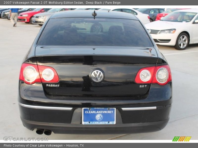 Deep Black / Pure Beige 2007 Volkswagen Passat 2.0T Wolfsburg Edition Sedan