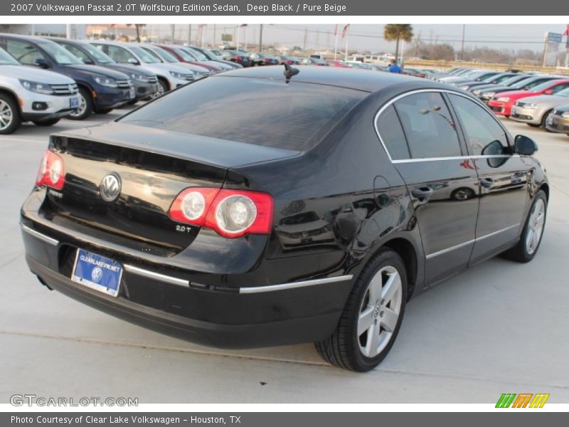 Deep Black / Pure Beige 2007 Volkswagen Passat 2.0T Wolfsburg Edition Sedan