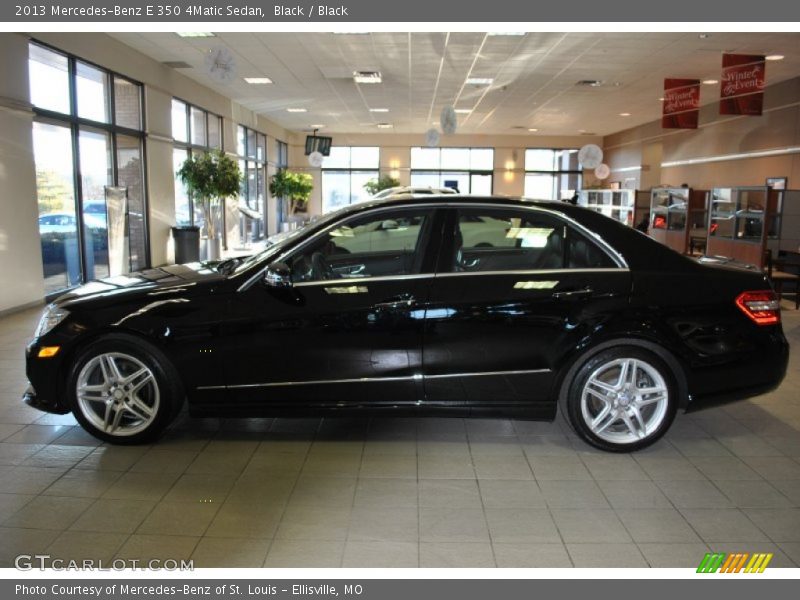 Black / Black 2013 Mercedes-Benz E 350 4Matic Sedan