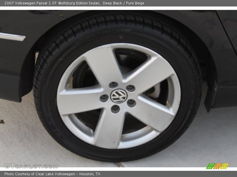 Deep Black / Pure Beige 2007 Volkswagen Passat 2.0T Wolfsburg Edition Sedan