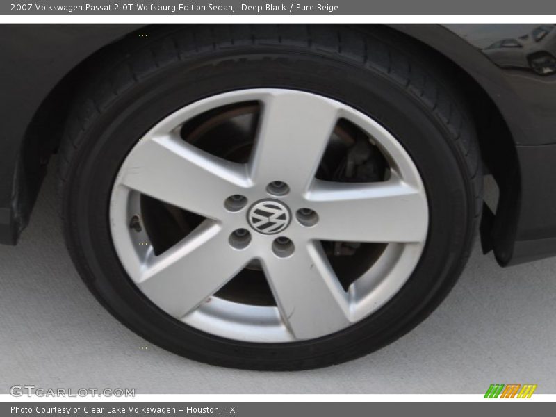 Deep Black / Pure Beige 2007 Volkswagen Passat 2.0T Wolfsburg Edition Sedan