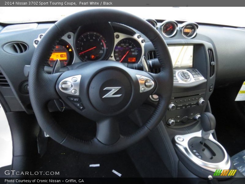 Pearl White / Black 2014 Nissan 370Z Sport Touring Coupe