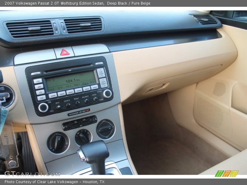Deep Black / Pure Beige 2007 Volkswagen Passat 2.0T Wolfsburg Edition Sedan