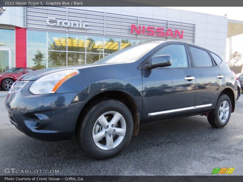 Graphite Blue / Black 2013 Nissan Rogue S