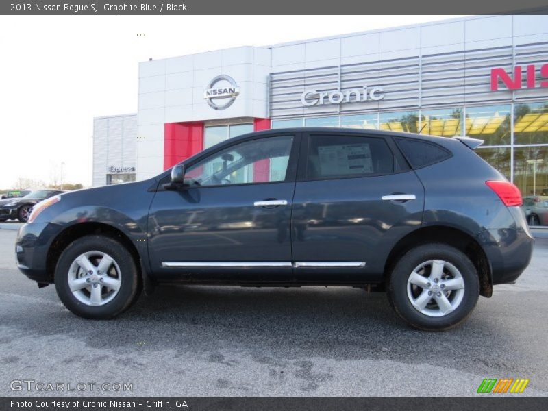 Graphite Blue / Black 2013 Nissan Rogue S