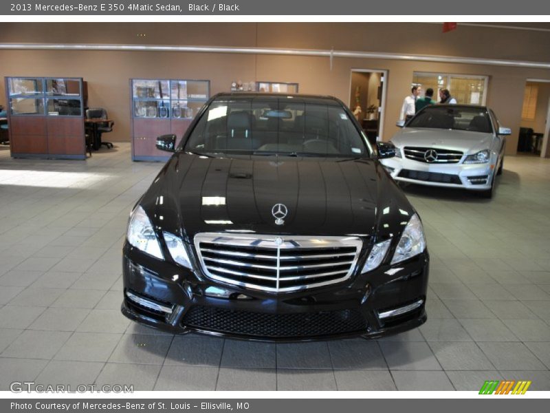 Black / Black 2013 Mercedes-Benz E 350 4Matic Sedan