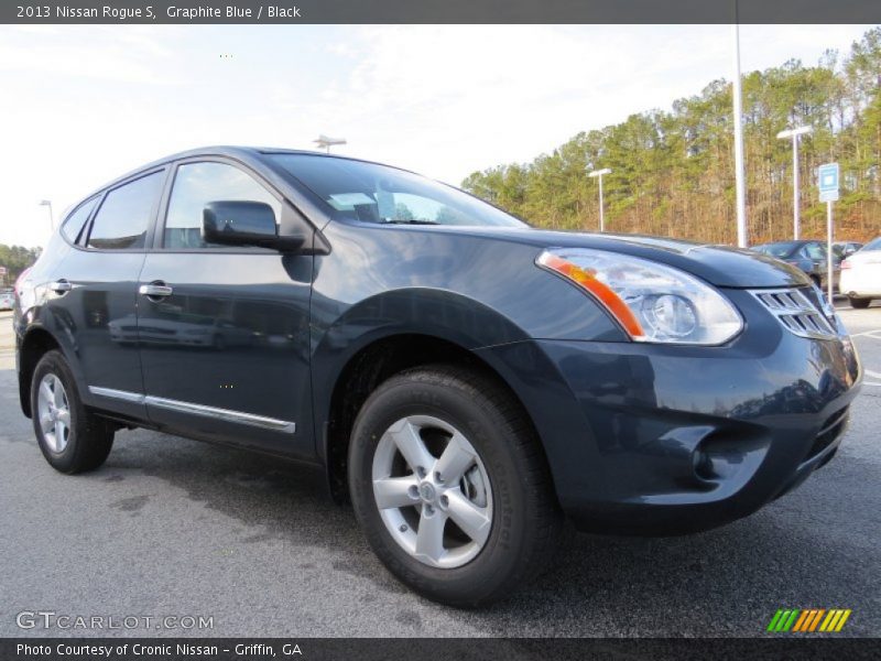 Graphite Blue / Black 2013 Nissan Rogue S
