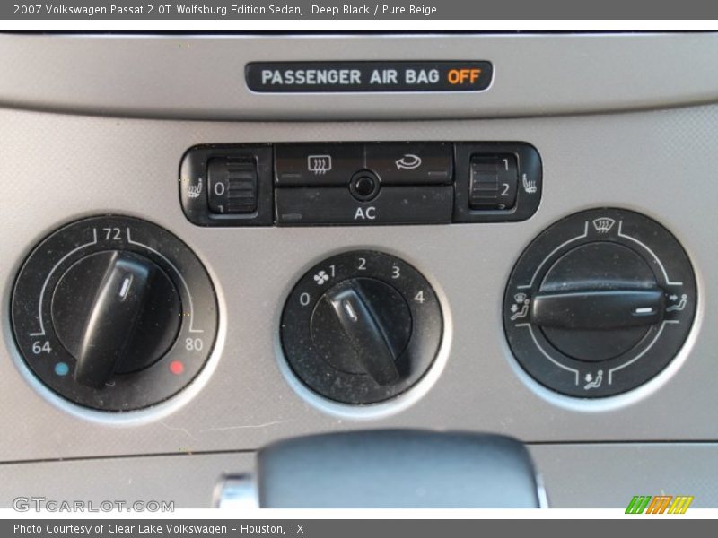 Deep Black / Pure Beige 2007 Volkswagen Passat 2.0T Wolfsburg Edition Sedan