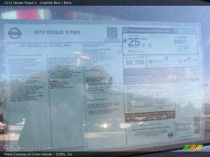 Graphite Blue / Black 2013 Nissan Rogue S