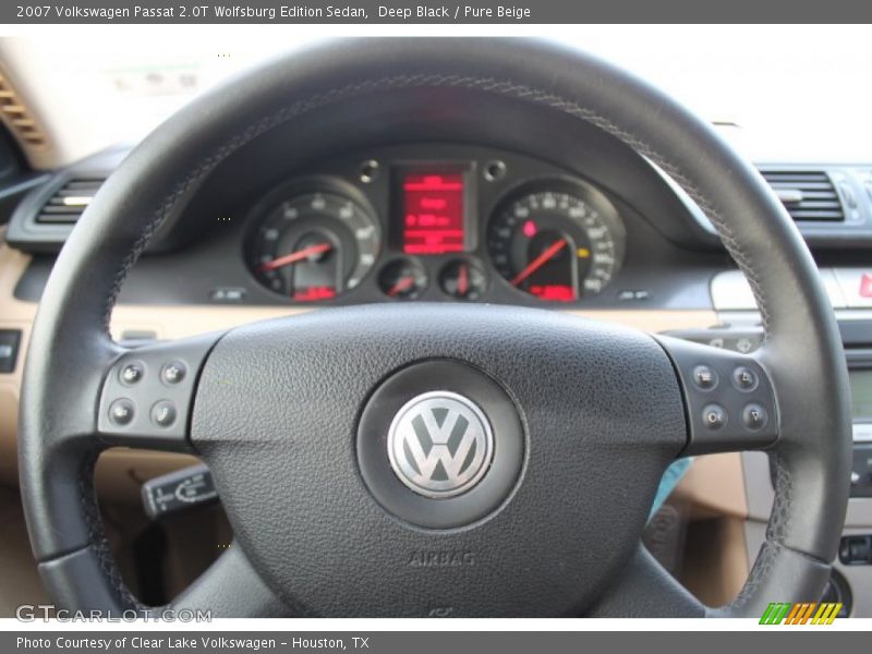 Deep Black / Pure Beige 2007 Volkswagen Passat 2.0T Wolfsburg Edition Sedan