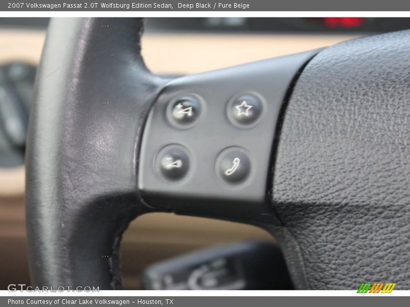 Deep Black / Pure Beige 2007 Volkswagen Passat 2.0T Wolfsburg Edition Sedan