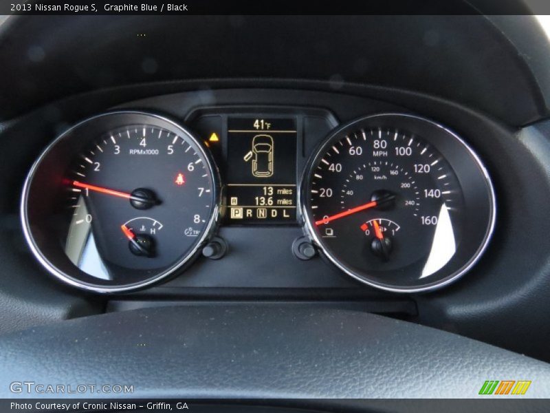 Graphite Blue / Black 2013 Nissan Rogue S