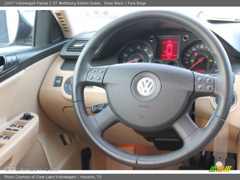 Deep Black / Pure Beige 2007 Volkswagen Passat 2.0T Wolfsburg Edition Sedan