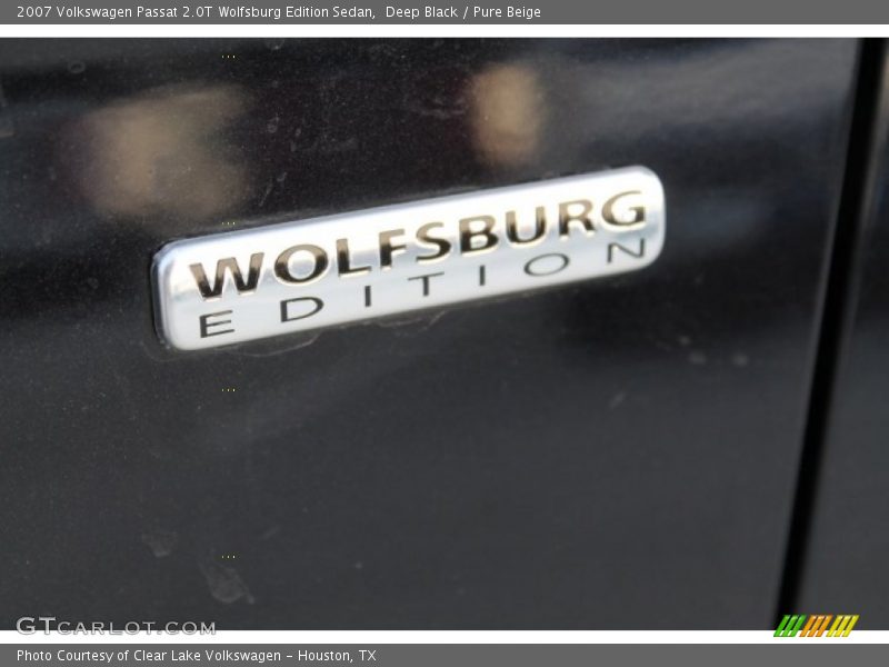 Deep Black / Pure Beige 2007 Volkswagen Passat 2.0T Wolfsburg Edition Sedan
