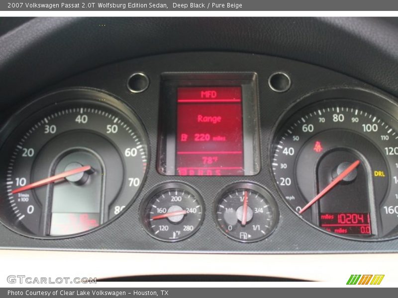 Deep Black / Pure Beige 2007 Volkswagen Passat 2.0T Wolfsburg Edition Sedan