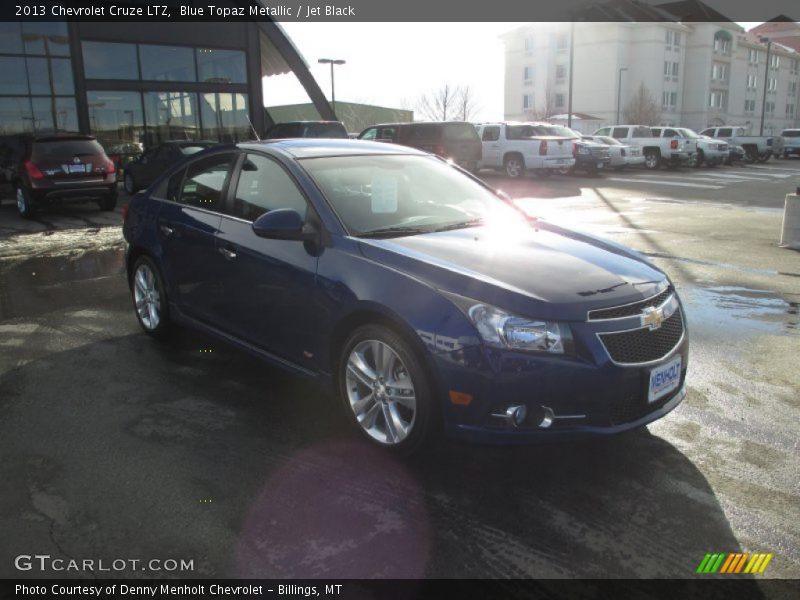 Blue Topaz Metallic / Jet Black 2013 Chevrolet Cruze LTZ