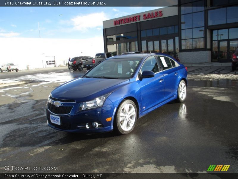 Blue Topaz Metallic / Jet Black 2013 Chevrolet Cruze LTZ