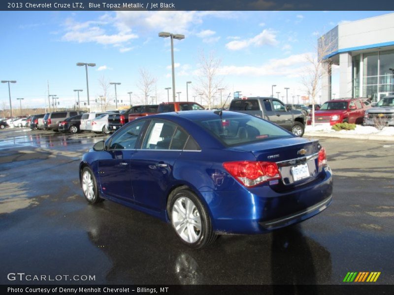 Blue Topaz Metallic / Jet Black 2013 Chevrolet Cruze LTZ