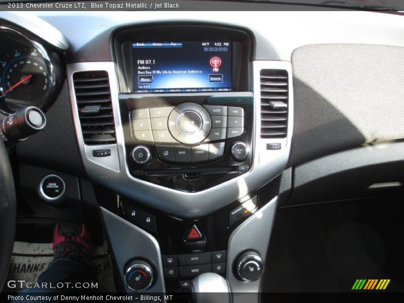 Blue Topaz Metallic / Jet Black 2013 Chevrolet Cruze LTZ