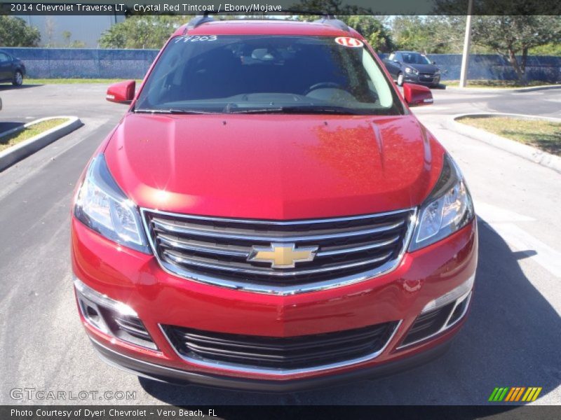 Crystal Red Tintcoat / Ebony/Mojave 2014 Chevrolet Traverse LT