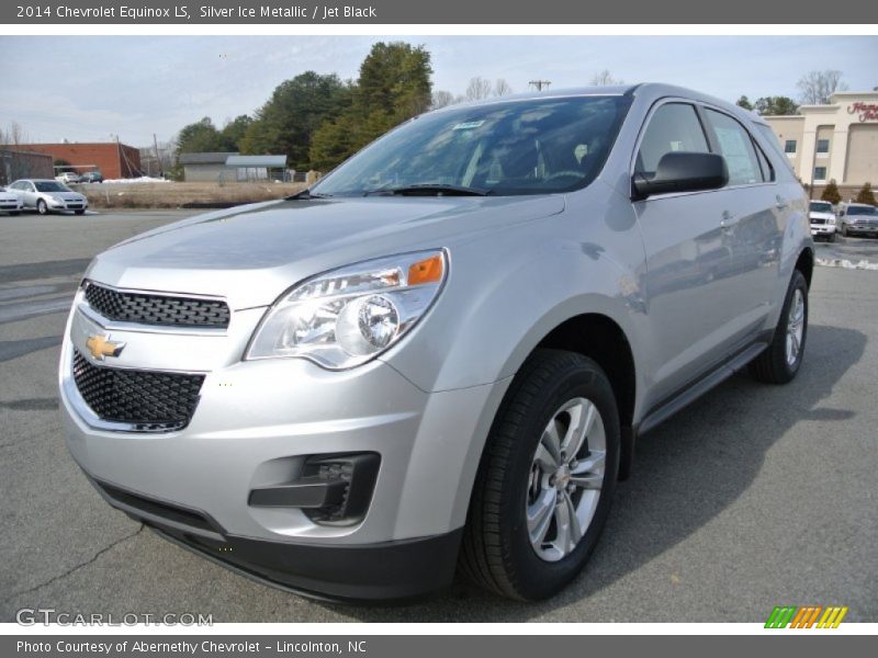 Silver Ice Metallic / Jet Black 2014 Chevrolet Equinox LS