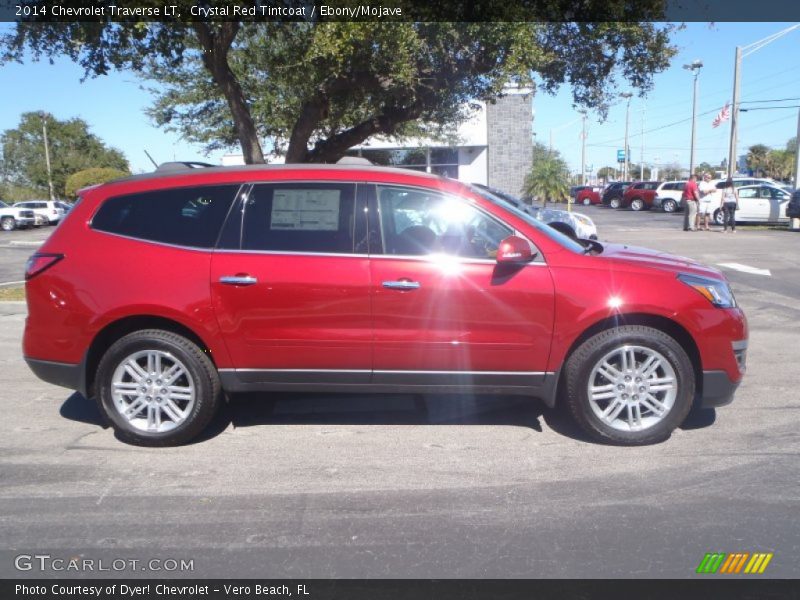 Crystal Red Tintcoat / Ebony/Mojave 2014 Chevrolet Traverse LT