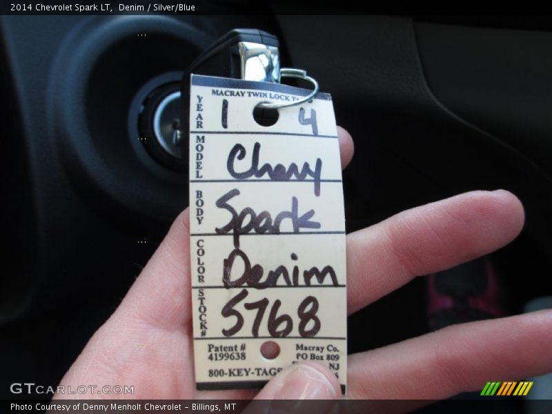 Denim / Silver/Blue 2014 Chevrolet Spark LT