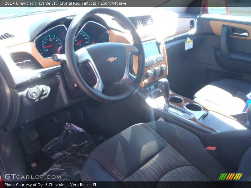Crystal Red Tintcoat / Ebony/Mojave 2014 Chevrolet Traverse LT