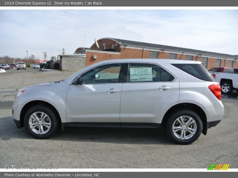 Silver Ice Metallic / Jet Black 2014 Chevrolet Equinox LS