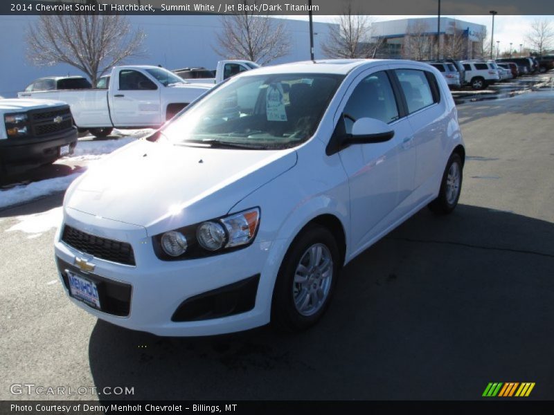 Summit White / Jet Black/Dark Titanium 2014 Chevrolet Sonic LT Hatchback