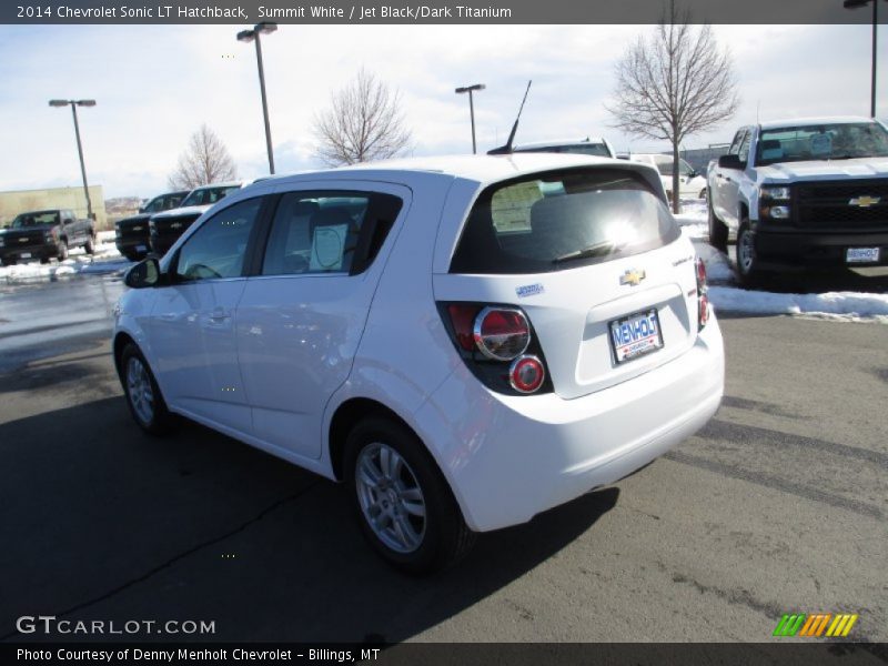 Summit White / Jet Black/Dark Titanium 2014 Chevrolet Sonic LT Hatchback
