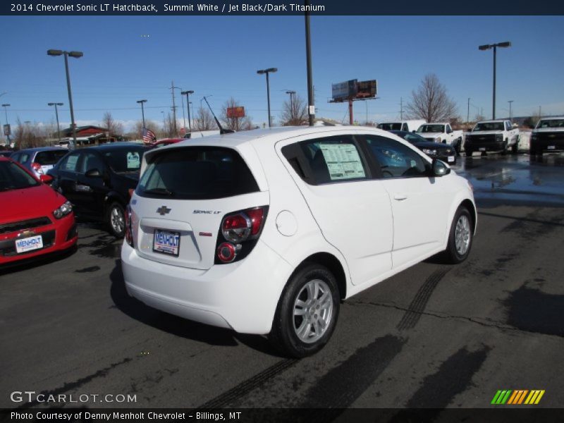 Summit White / Jet Black/Dark Titanium 2014 Chevrolet Sonic LT Hatchback