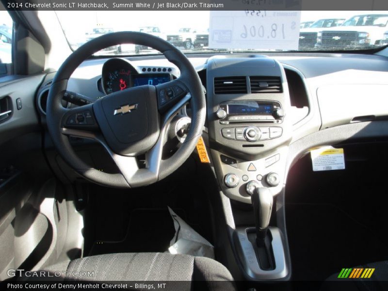 Summit White / Jet Black/Dark Titanium 2014 Chevrolet Sonic LT Hatchback