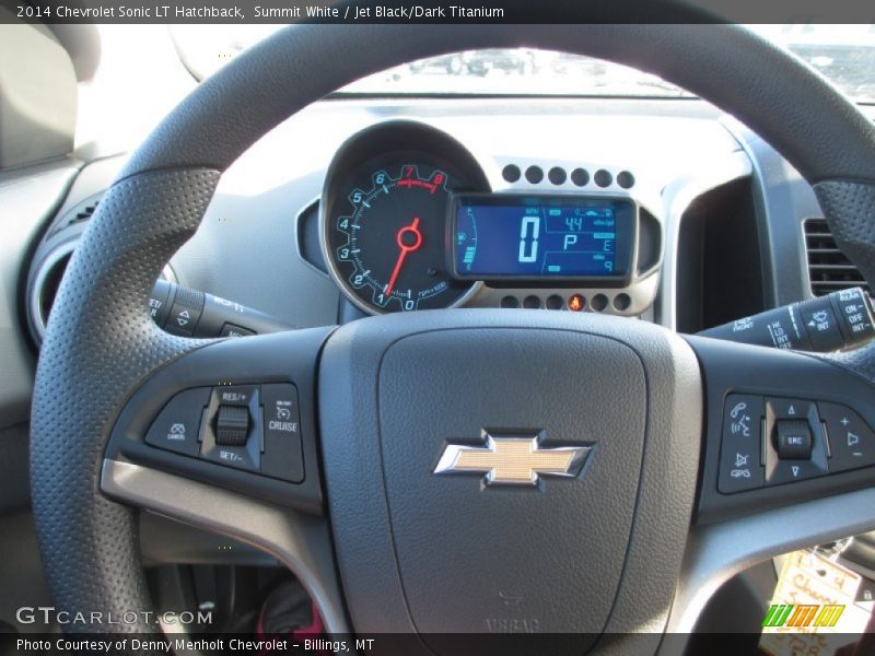 Summit White / Jet Black/Dark Titanium 2014 Chevrolet Sonic LT Hatchback