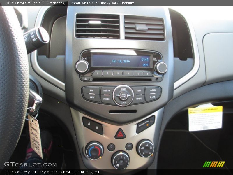 Summit White / Jet Black/Dark Titanium 2014 Chevrolet Sonic LT Hatchback