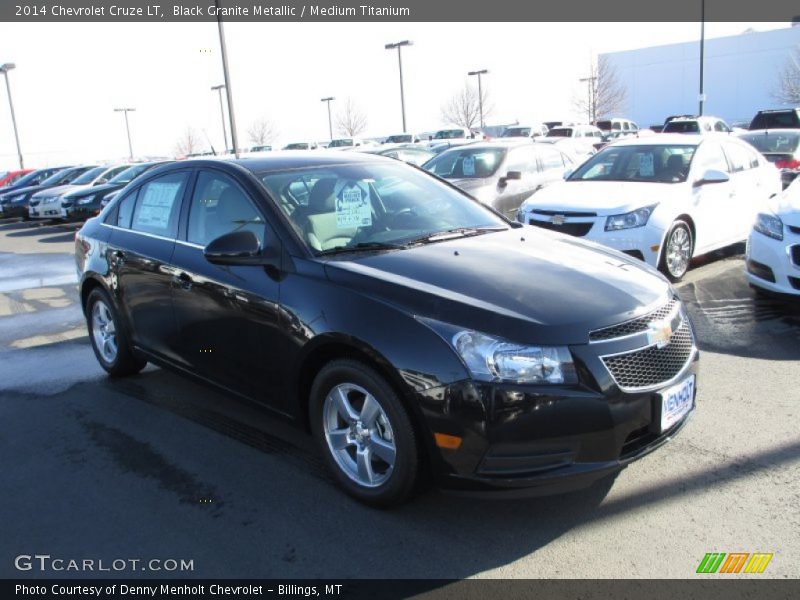 Black Granite Metallic / Medium Titanium 2014 Chevrolet Cruze LT
