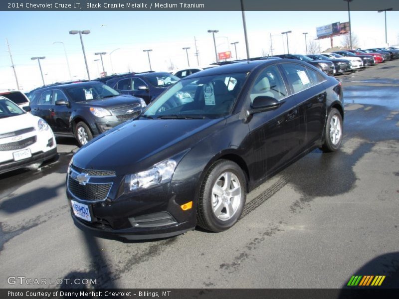 Black Granite Metallic / Medium Titanium 2014 Chevrolet Cruze LT