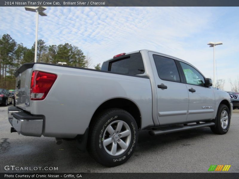 Brilliant Silver / Charcoal 2014 Nissan Titan SV Crew Cab