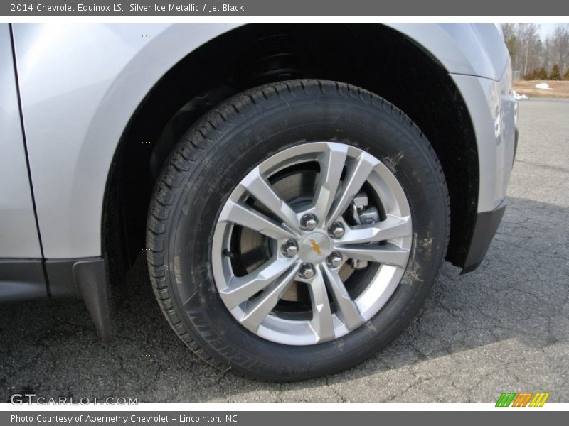 Silver Ice Metallic / Jet Black 2014 Chevrolet Equinox LS