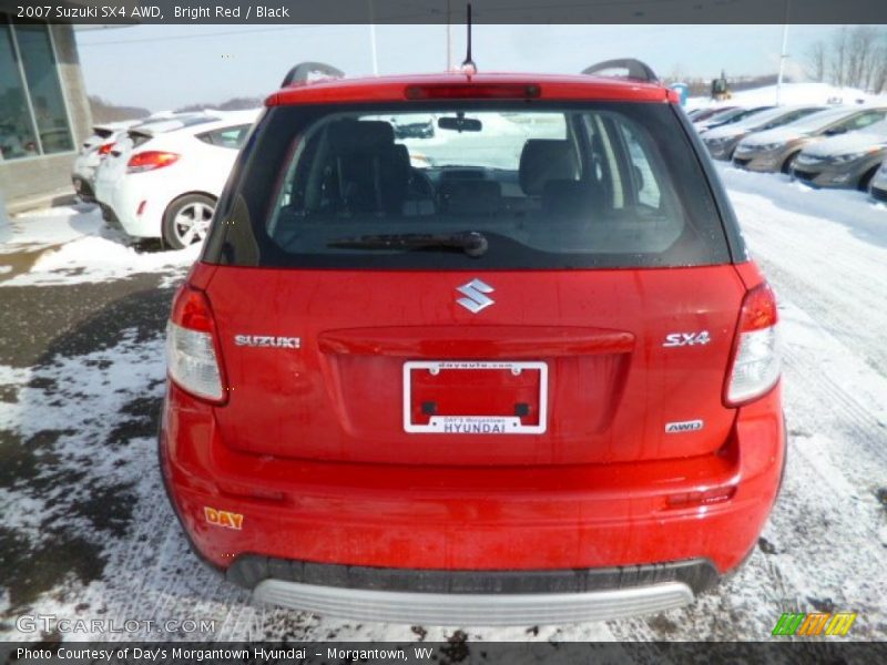 Bright Red / Black 2007 Suzuki SX4 AWD