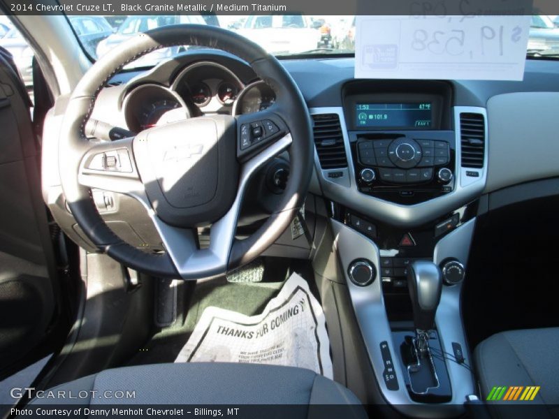 Black Granite Metallic / Medium Titanium 2014 Chevrolet Cruze LT