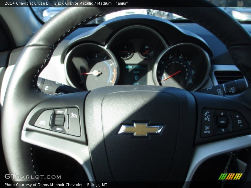 Black Granite Metallic / Medium Titanium 2014 Chevrolet Cruze LT
