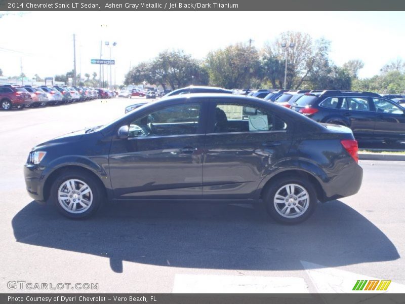 Ashen Gray Metallic / Jet Black/Dark Titanium 2014 Chevrolet Sonic LT Sedan