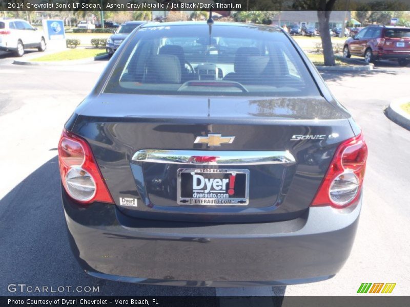Ashen Gray Metallic / Jet Black/Dark Titanium 2014 Chevrolet Sonic LT Sedan